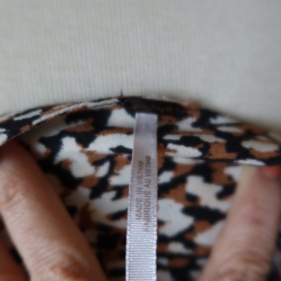 Free People French Quarter mini wrap ruffled wrap dress $128 in jet combo size L - Picture 16 of 16